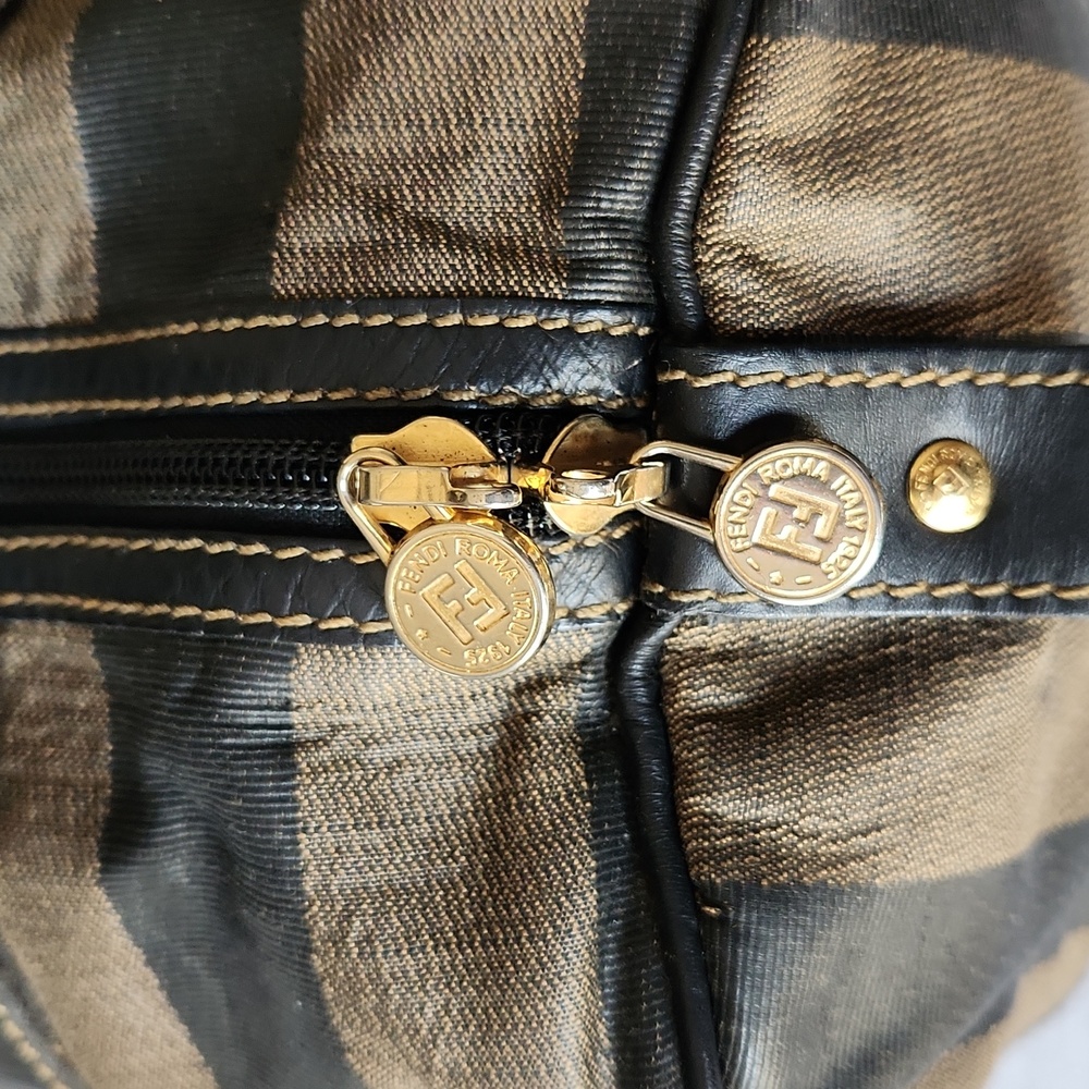 FENDI Pequin Boston Bag w/COA & dustbag - Picture 9 of 16